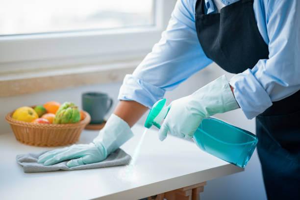 maid cleaning kitchen in uae